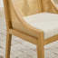Chaises de salle à manger rustiques en bois de style rotin-1191246292