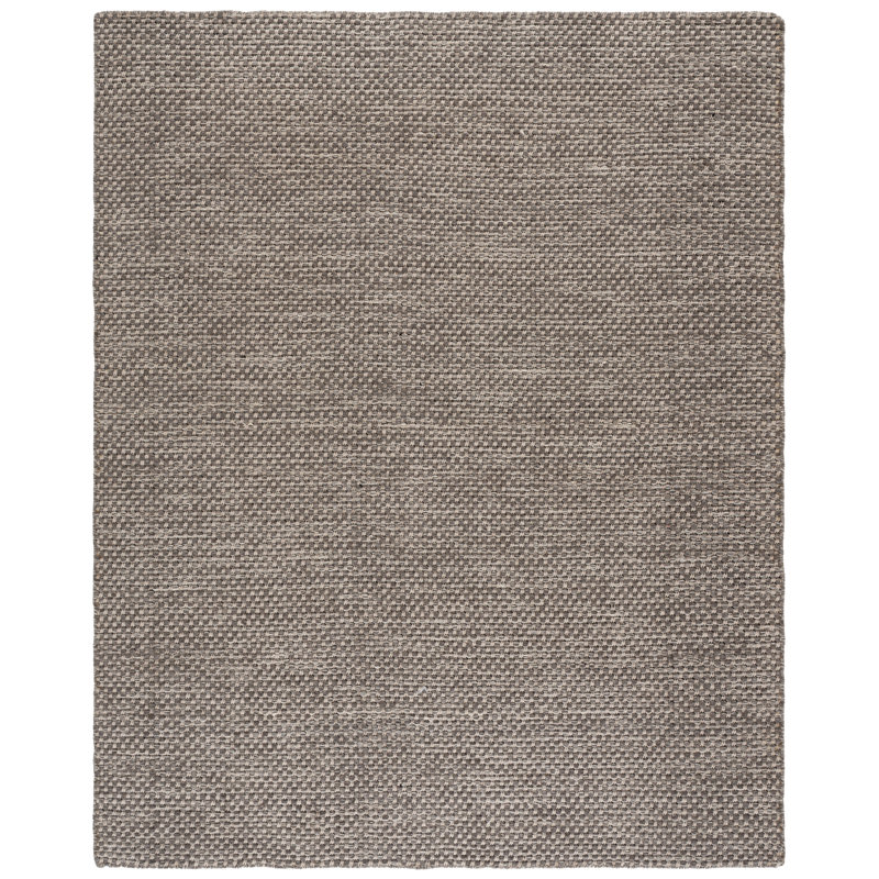 Tapis couleur unie en coton tissé à plat Vermont, Rectangle 8 pi 0 po x 10 pi 0 po