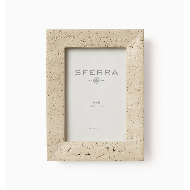 Travertino Picture Frame, 4" W x 6" H