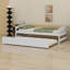 Lit plate-forme avec lit gigogne-579995222