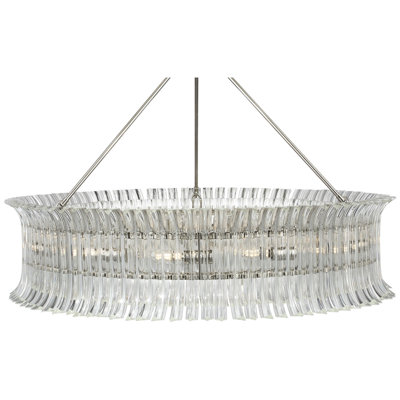 AERIN Rhine 36" Ring Chandelier with Crystal