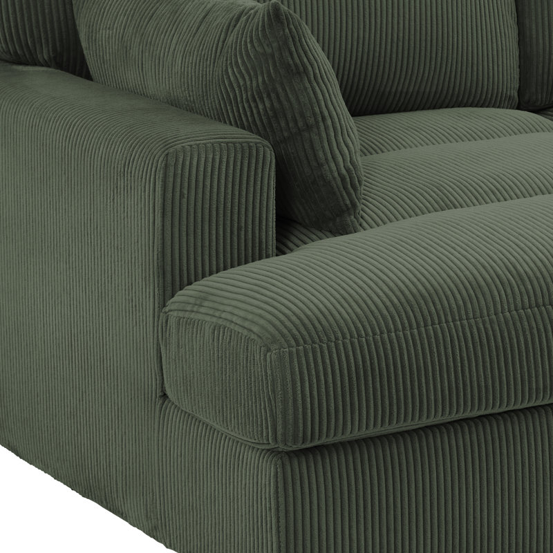 Bentura Chaise Lounge, Left Hand Facing, Green