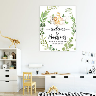 Panneau de bienvenue pour fête de naissance