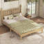 Lit plateforme double en bois avec tête de lit en forme de gourde-1540211105-1540211108