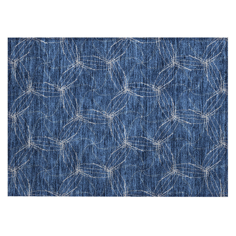 Aquaisha Geometric Indoor / Outdoor Rug, Rectangle 1'8" x 2'6"