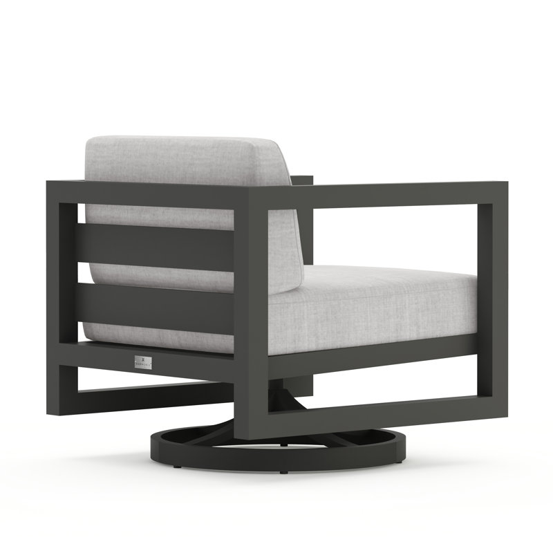 Avion Outdoor Rocker Chair, Slate, Cast Silver Sunbrella®
