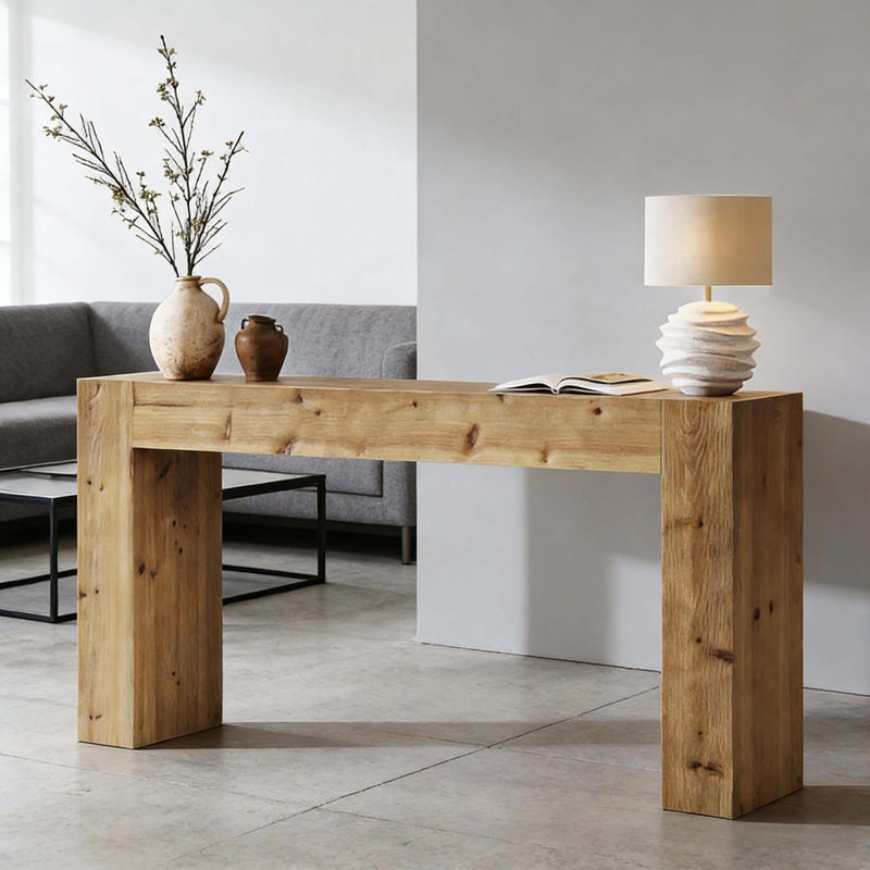 Wood End Table,Minimalist Design Hallway Table,Console Table