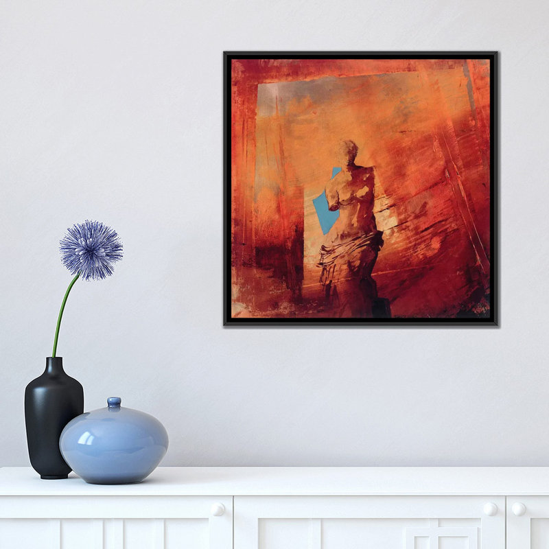 « venus van milo », reproduction d’impression sur toile tendue, H 26 po x l 26 po x P 1,5 po, Toile avec cadre noir