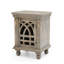 Table de chevet en bois gris antique - Design classique pour chambre à coucher, salon | Table d'appoint compacte avec rangement