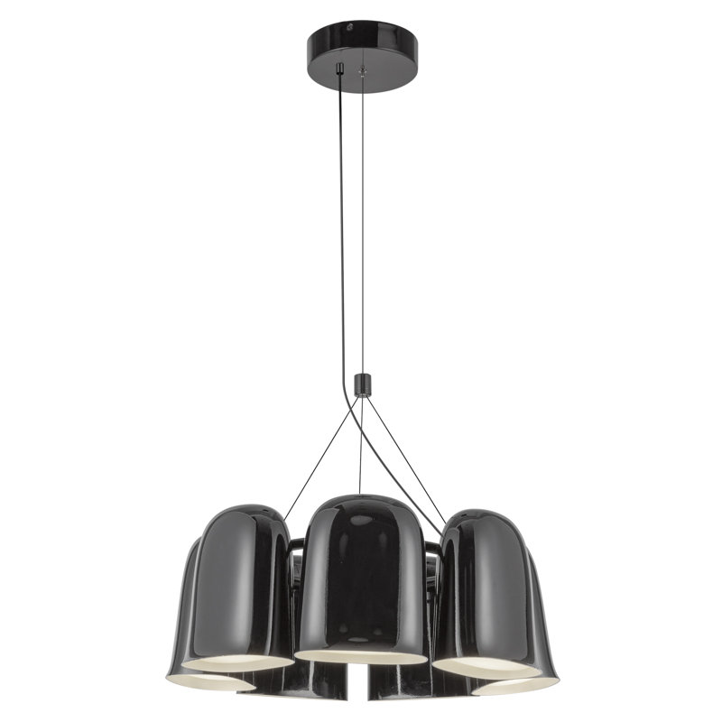 Lustre 20 po Bell, Noir lustré, Noir