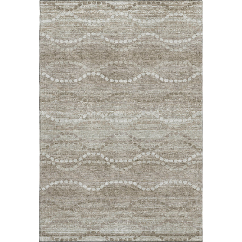 Premium Machine Washable Mayfield Gradient Rug, 9' x 12', Khaki