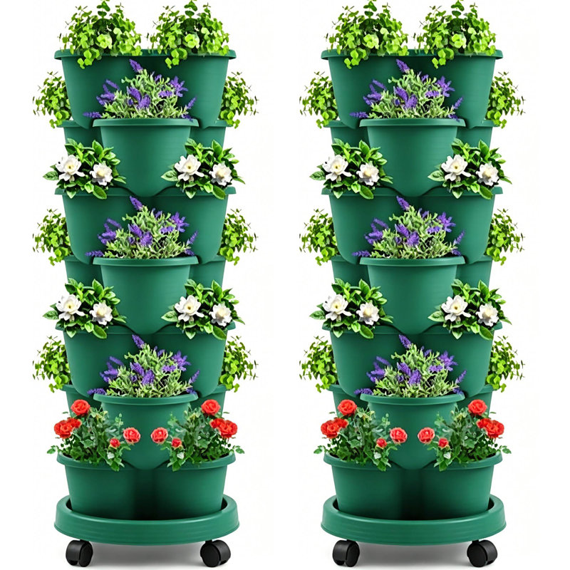 Ensemble de jardinières verticales Strawberry, Green