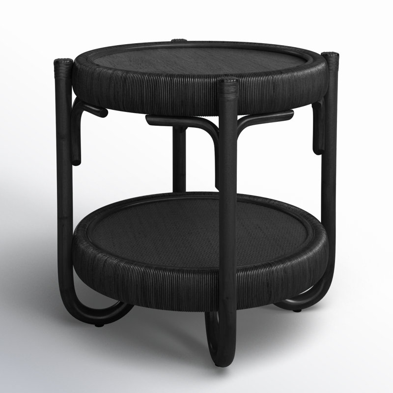 Willow Creek End Table, Antique Black