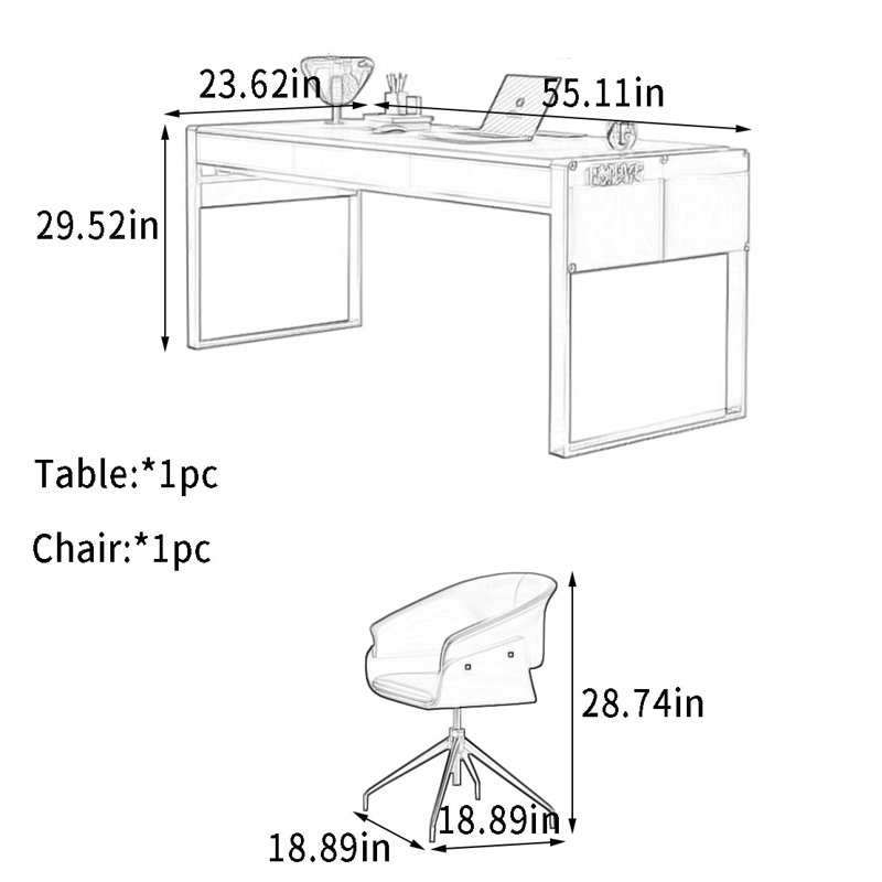 Boxdale, 29.52" H x 55.11" W x 23.62" D