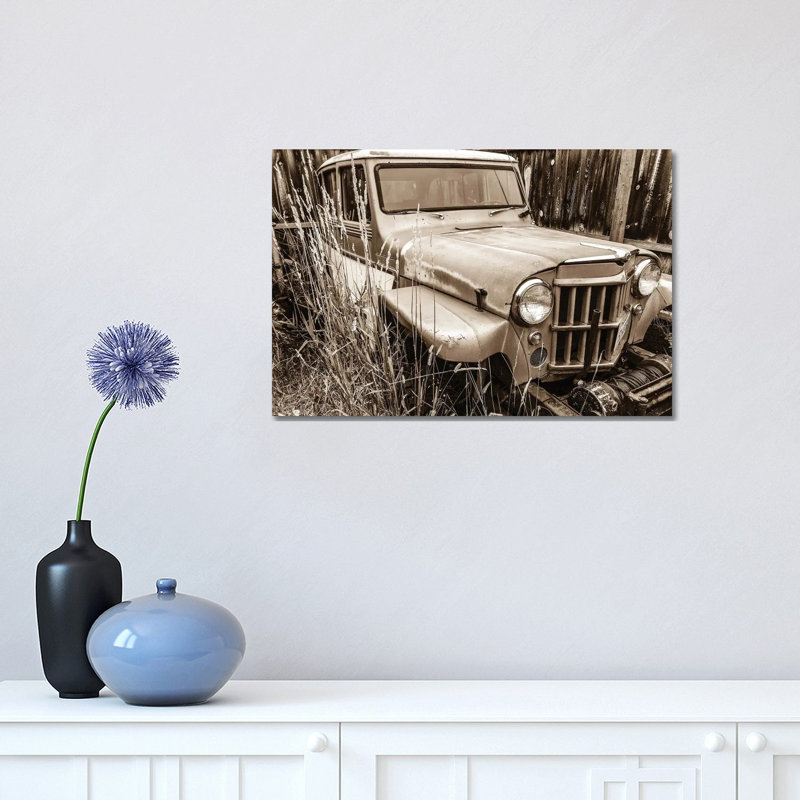 Willys In Sepia by Heidi Bannon - Wrapped Canvas Print, 30.48 cm H x 45.72 cm W