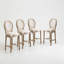Chaises de bar Amando d'une hauteur de 30 po, tabourets de bar rembourrés en bois massif, tabourets de bar en bois de style champêtre français classique, techniques de tréfilage et de sculpture-129766990-131139520