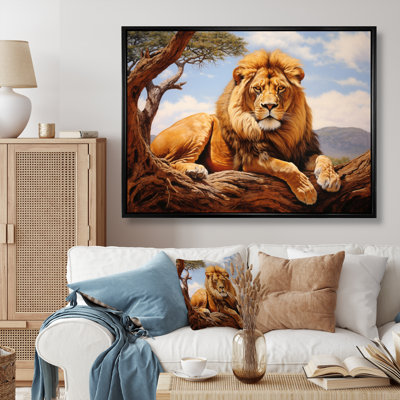 " Lion Savannah Majesty Oil II "