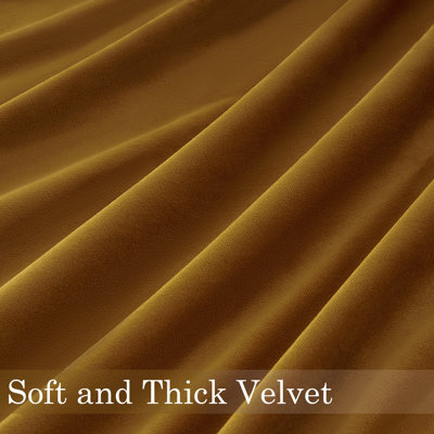 Alicea Velvet 100% Blackout Thermal Curtain Panel 