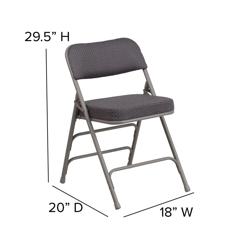 Chaise pliante Hurshid, gris