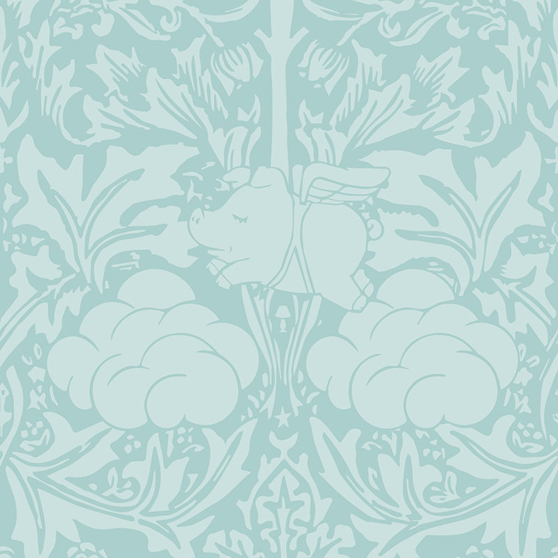 Shelley 10m x 52cm Matte Paste the Wall Wallpaper Roll, Minty Egg Blue