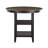 Montclair 42" Round Counter Height Dining Table – 2-Tone Finish with Built-in Shelves · Transitional-1176308318