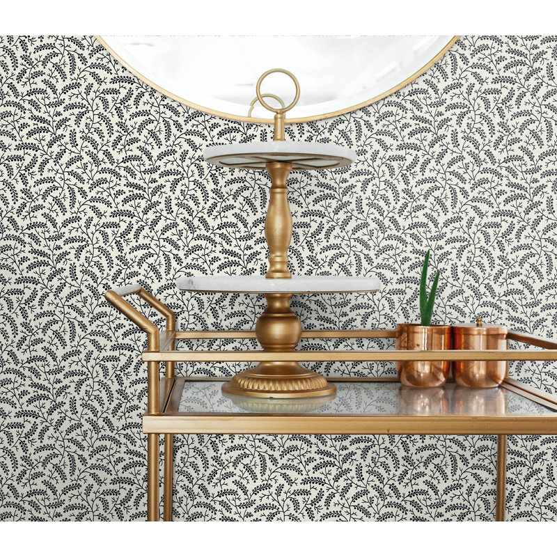 Rouleau de papier peint L 27 pi x l 27 po, Graine de pavot