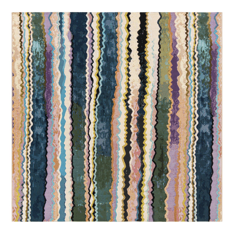 Core Hower Indoor/Outdoor Area Rug, Square 7'10"