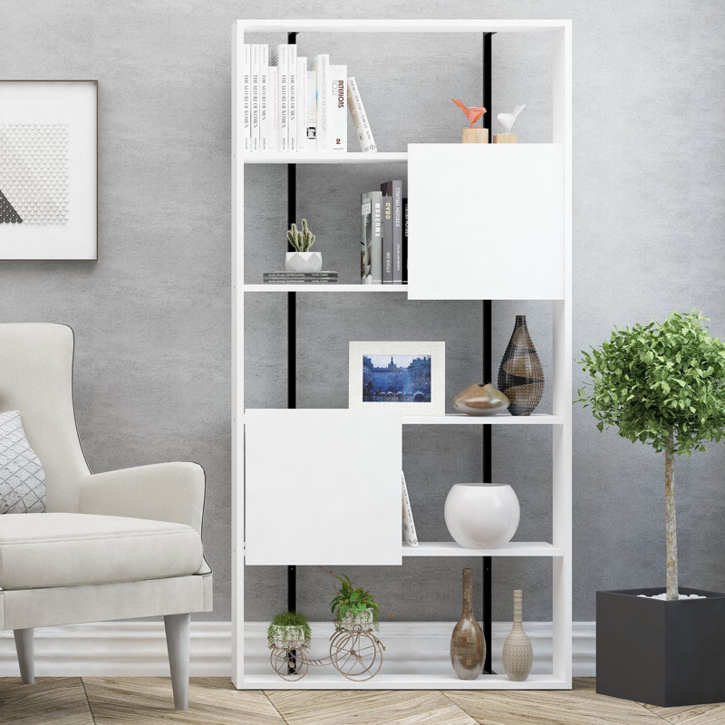 Bibliothèque standard H 70,87 "x l 35,43", Blanc