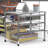 Stackable 3-Tier Sliding Basket Organizer Drawer, Chrome