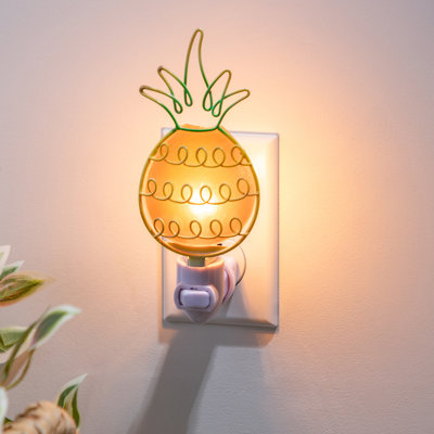 Glass Pineapple Night Light