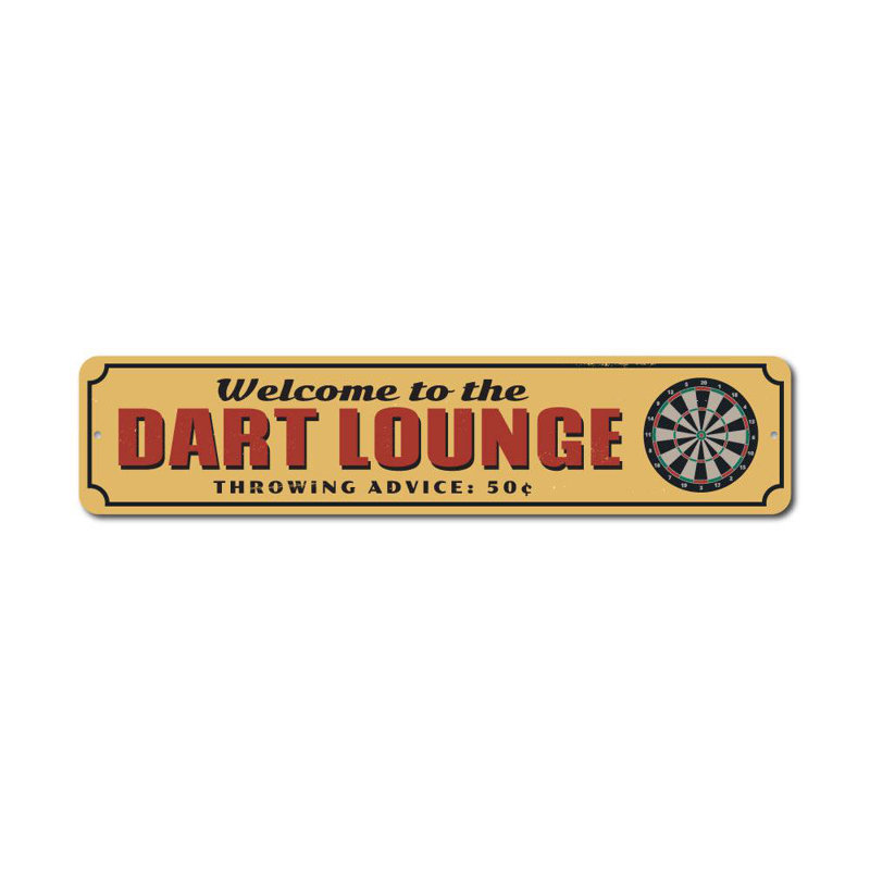 Plaque Dart Lounge, H 6 po x l 24 po x P 0,063 po