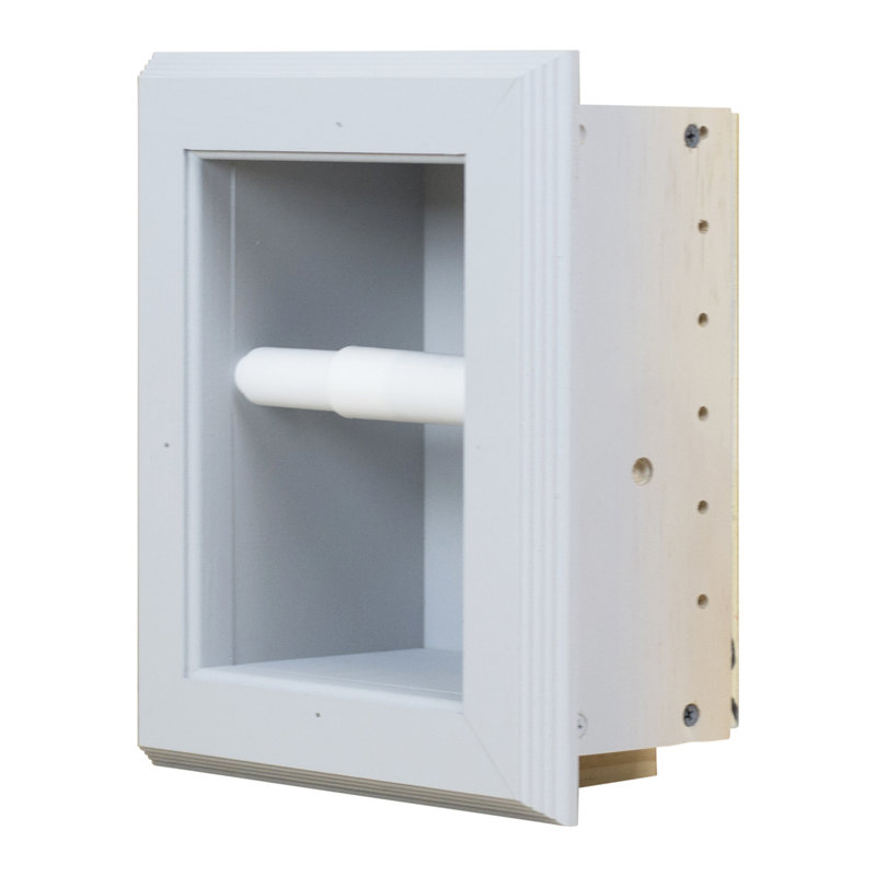 Porte-papier hygiénique encastré Tracy, Gris