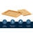 Large Premium Natural Bamboo Bread Cutting Board With Crumb Tray, Bread Serving Tray For Kitchen