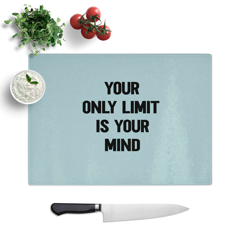 Your Only Limit Chopping Board, 28.5cm W x 39cm L