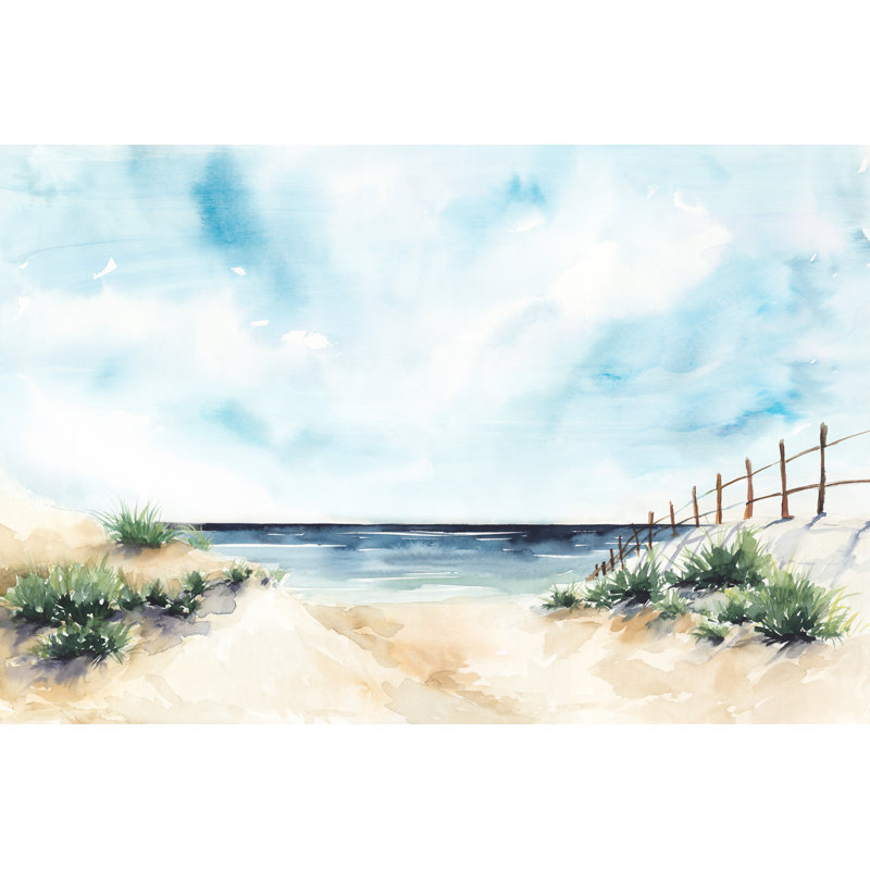 Plage de sable II par Isabelle Z, H 12 po x l 18 po