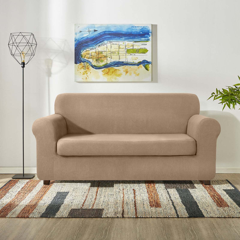 Coussin moelleux et moderne, Mélange de polyester kaki