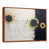 Toile avec cadre flottant brun