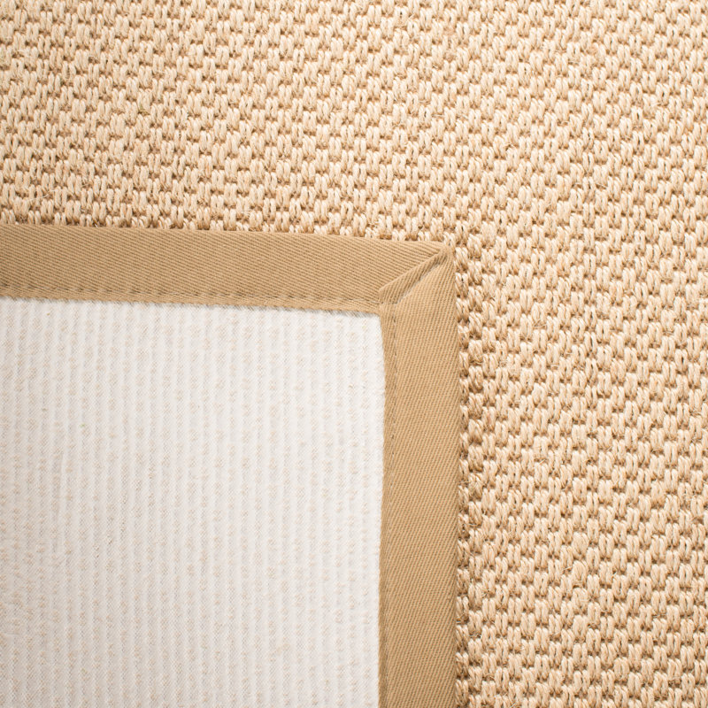 Benevides Machine Woven Tan Rug, Rectangle 61 x 91cm