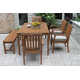 Fleur 64'' Rectangular 7 - Person Outdoor Dining Set with Cushions