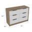 Commode rectangulaire 6 tiroirs Longhill