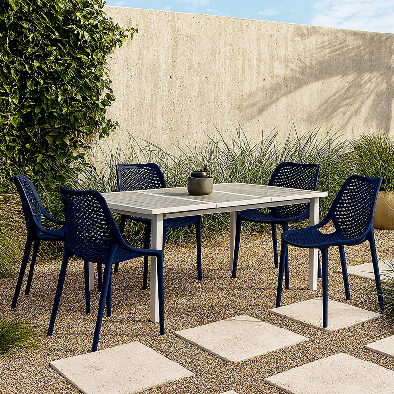 Chaise d'appoint Rachita, Marine