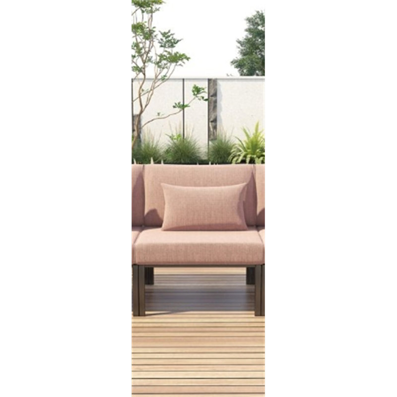 Ensemble de patio et tissu 5 pièces Rajni