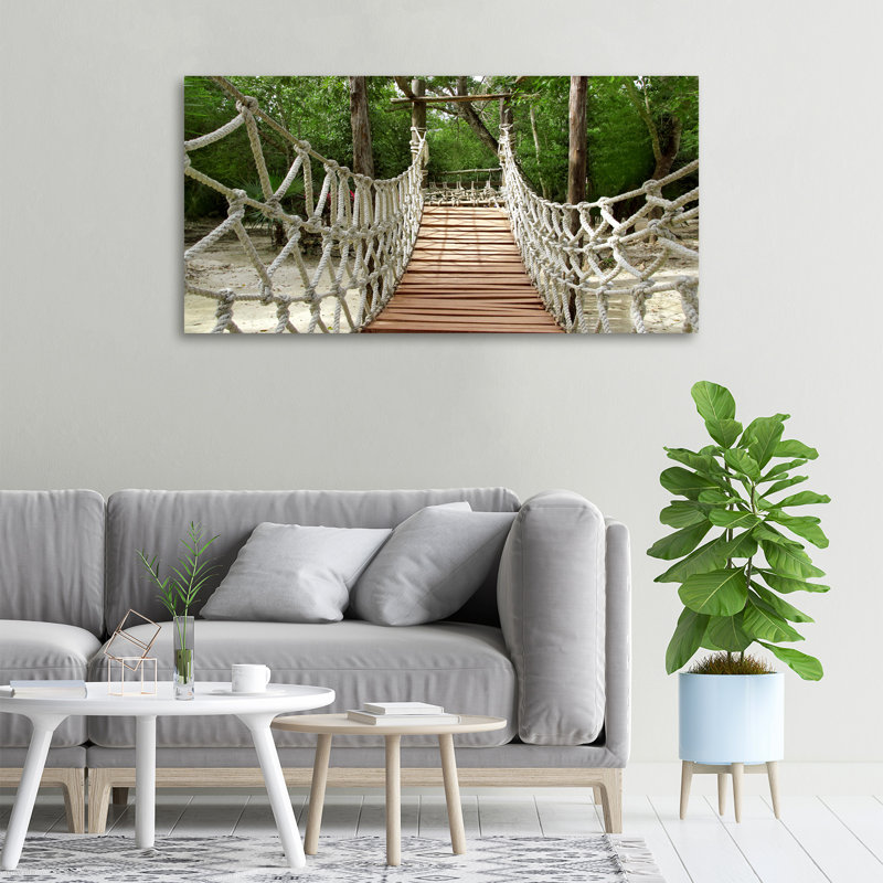 Rope Bridge - Print, 50cm H x 100cm W x 2cm D, Canvas