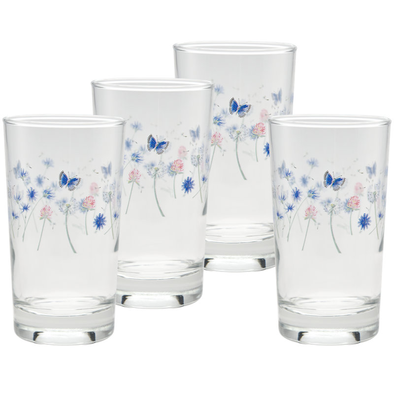 Fiesta Breezy Floral 7-Ounce Juice Glass Set of 4