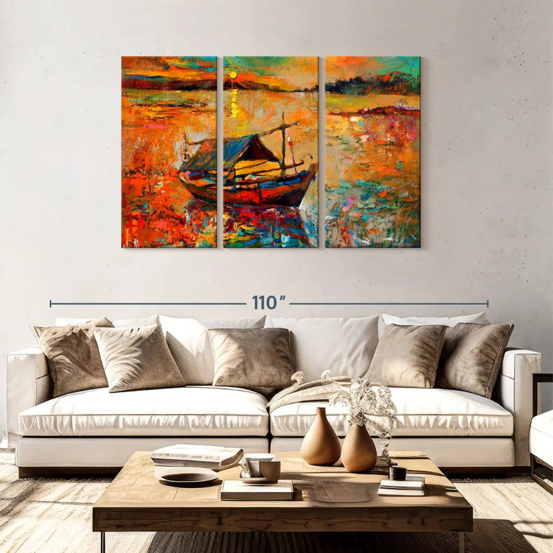 Senne Boat, 48" H x 74" W