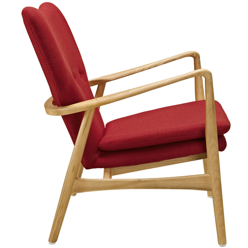 Méridienne Modway Heed, Bouleau / Rouge