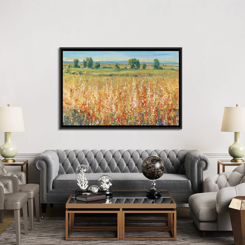 «Field II» par Timothy O 'Toole - impression sur toile tendue, H 18 po x l 26 po x P 1,5 po, Toile avec cadre noir