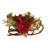 Christmas Sleigh Poinsettia Arrangement