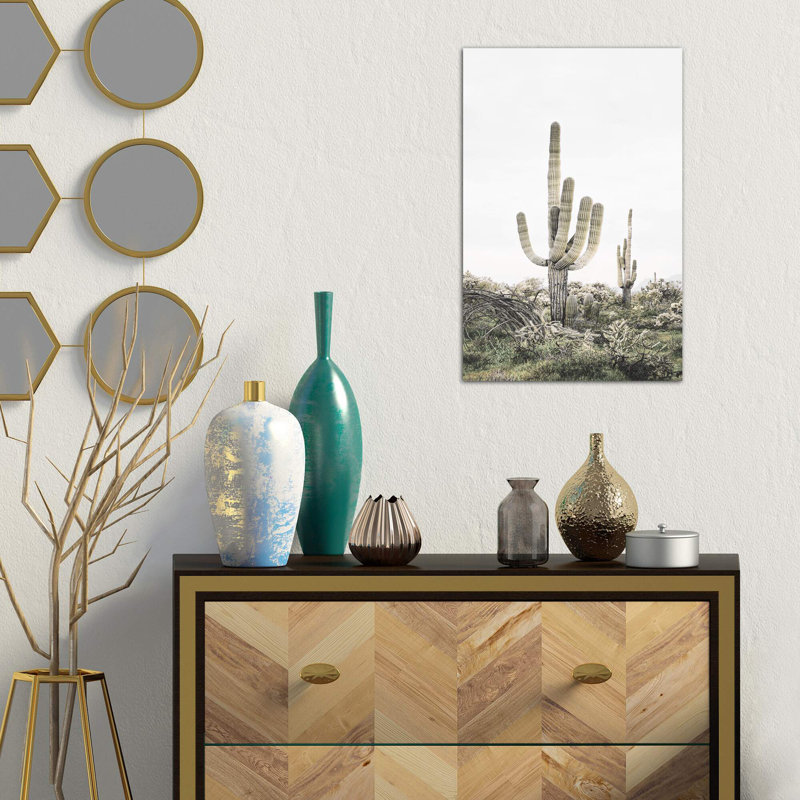 « rosé timide cactus », photographie, H 12 po x l 8 po x P 0,75 po, Toile tendue