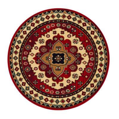 Albata 100% Polypropylene Power-Loomed Rustic Bohemian Diamond Indoor Area Rug
